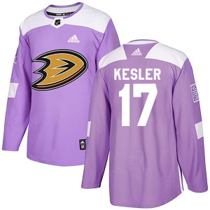 Men's Adidas Anaheim Ducks Ryan Kesler Purple Fights Cancer Practice Jersey - Authentic