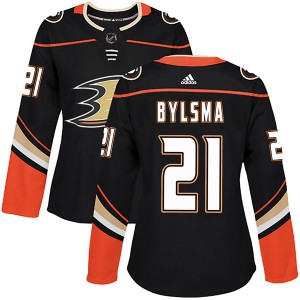 Women's Adidas Anaheim Ducks Dan Bylsma Black Home Jersey - Authentic