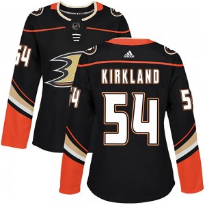 Women's Adidas Anaheim Ducks Justin Kirkland Black Home Jersey - Authentic