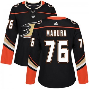 Women's Adidas Anaheim Ducks Josh Mahura Black Home Jersey - Authentic
