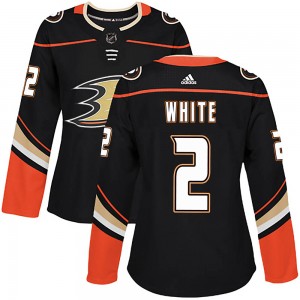 Women's Adidas Anaheim Ducks Colton White White Black Home Jersey - Authentic