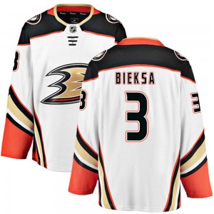 Men's Fanatics Branded Anaheim Ducks Kevin Bieksa White Away Jersey - Breakaway