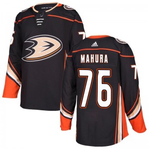 Youth Adidas Anaheim Ducks Josh Mahura Black Home Jersey - Authentic