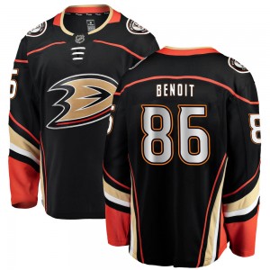 Men's Fanatics Branded Anaheim Ducks Simon Benoit Black Home Jersey - Breakaway