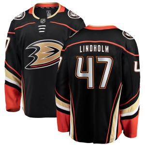 Men's Fanatics Branded Anaheim Ducks Hampus Lindholm Black Home Jersey - Authentic