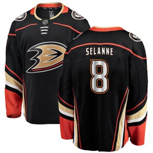 Men's Fanatics Branded Anaheim Ducks Teemu Selanne Black Home Jersey - Authentic