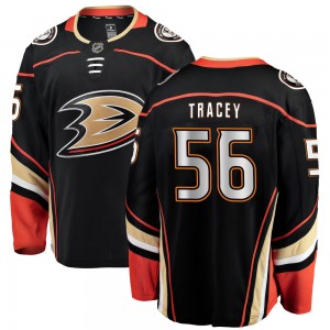 Men's Fanatics Branded Anaheim Ducks Brayden Tracey Black Home Jersey - Breakaway