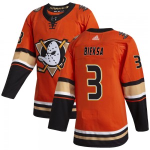 Men's Adidas Anaheim Ducks Kevin Bieksa Orange Alternate Jersey - Authentic