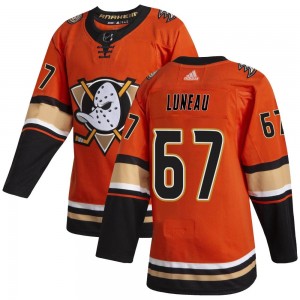 Men's Adidas Anaheim Ducks Tristan Luneau Orange Alternate Jersey - Authentic
