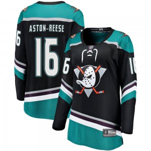 Women's Fanatics Branded Anaheim Ducks Zach Aston-Reese Black Alternate Jersey - Breakaway