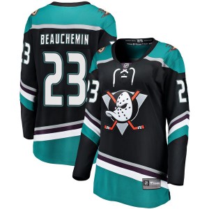Women's Fanatics Branded Anaheim Ducks Francois Beauchemin Black Alternate Jersey - Breakaway
