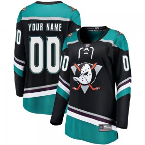Women's Fanatics Branded Anaheim Ducks Custom Black Custom Alternate Jersey - Breakaway