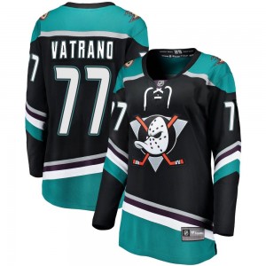 Women's Fanatics Branded Anaheim Ducks Frank Vatrano Black Alternate Jersey - Breakaway