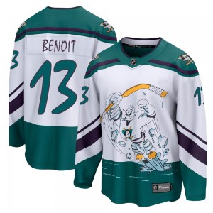 Youth Fanatics Branded Anaheim Ducks Simon Benoit White 2020/21 Special Edition Jersey - Breakaway
