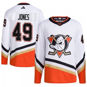 Men's Adidas Anaheim Ducks Max Jones White Reverse Retro 2.0 Jersey - Authentic