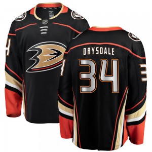 Youth Fanatics Branded Anaheim Ducks Jamie Drysdale Black Home Jersey - Breakaway