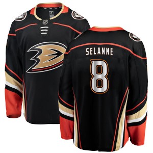 Youth Fanatics Branded Anaheim Ducks Teemu Selanne Black Home Jersey - Authentic