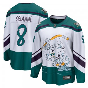 Men's Fanatics Branded Anaheim Ducks Teemu Selanne White 2020/21 Special Edition Jersey - Breakaway