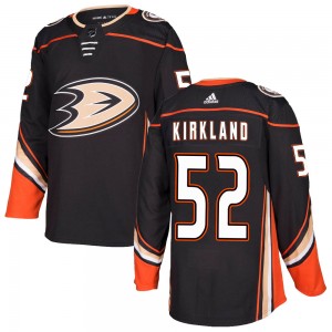 Men's Adidas Anaheim Ducks Justin Kirkland Black Home Jersey - Authentic