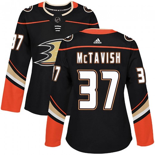 Women's Adidas Anaheim Ducks Mason McTavish Black Home Jersey - Authentic