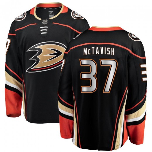 Youth Fanatics Branded Anaheim Ducks Mason McTavish Black Home Jersey - Breakaway
