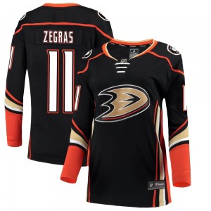 Women's Fanatics Branded Anaheim Ducks Trevor Zegras Black Home Jersey - Breakaway