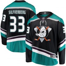 Men's Fanatics Branded Anaheim Ducks Jakob Silfverberg Black Alternate Jersey - Breakaway
