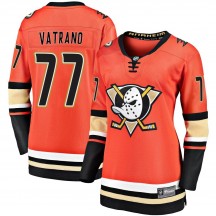 Women's Fanatics Branded Anaheim Ducks Frank Vatrano Orange Breakaway 2019/20 Alternate Jersey - Premier