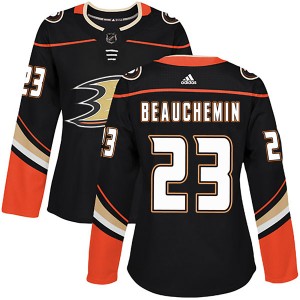 Women's Adidas Anaheim Ducks Francois Beauchemin Black Home Jersey - Authentic