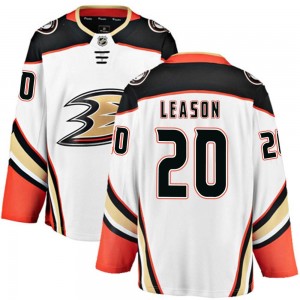 Men's Fanatics Branded Anaheim Ducks Brett Leason White Away Jersey - Breakaway