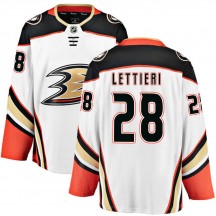 Men's Fanatics Branded Anaheim Ducks Vinni Lettieri White Away Jersey - Breakaway