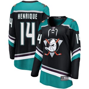 Women's Fanatics Branded Anaheim Ducks Adam Henrique Black Alternate Jersey - Breakaway