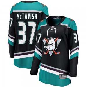 Women's Fanatics Branded Anaheim Ducks Mason McTavish Black Alternate Jersey - Breakaway