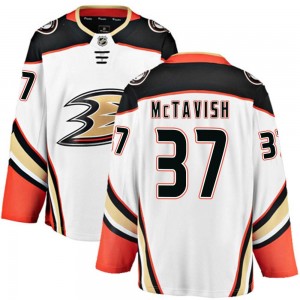 Youth Fanatics Branded Anaheim Ducks Mason McTavish White Away Jersey - Breakaway